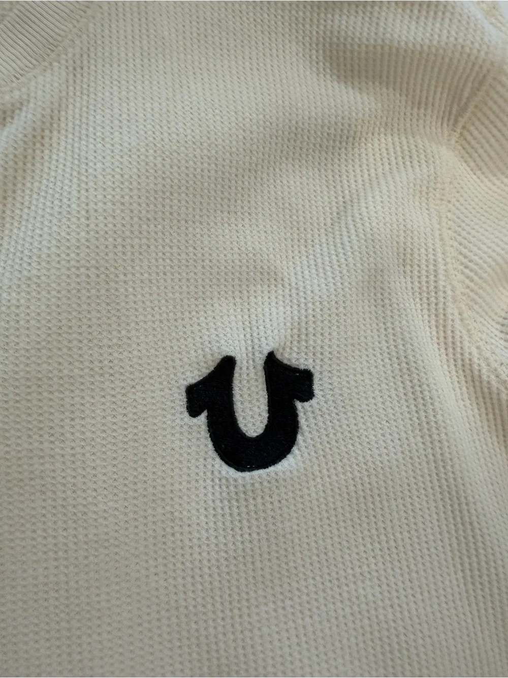 True Religion Men's Cream Long-Sleeve
